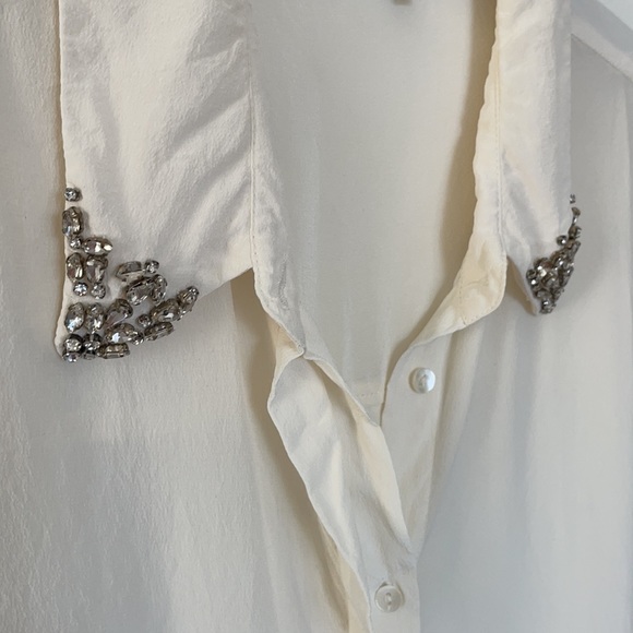 Paige white blouse size S - Picture 3 of 6